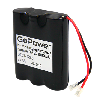 Аккумулятор для радиотелефонов GoPower T236 PC1 NI-MH 1300mAh (1/15/180) 