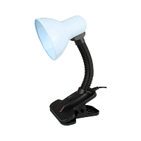 Светильник настольный Ultraflash UF-320P 60W 230V E27 прищепка белый (1/36)