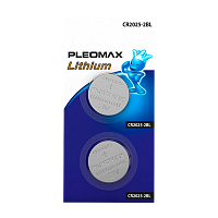 Батарейка Pleomax CR2025 BL2 Lithium 3V (2/60/240) 
