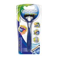 Бритва DORCO "TG-II Plus" 2 лезвия 1 кассета совместимо с Gillette Slalom Plus (1/6)