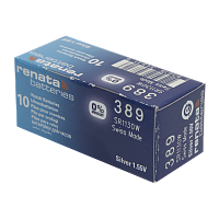 Батарейка Renata 389 (SR1130W) Silver Oxide 1.55V (1/10/100)
