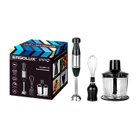 Блендерный набор Ergolux ELX-BS02-C72 700W 2 скорости (блендер, миксер, чоппер) черный (1/8)