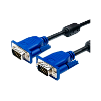 Кабель Atcom AT9153 VGA (m)-VGA (m) 30.0м силикон стаб.напр. синий в пакете (1/10)