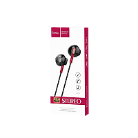 Наушники вставные HOCO M57 с микр. черный (1/21/210)