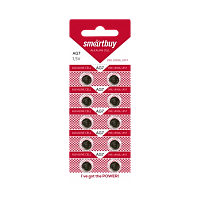 Батарейка Smartbuy G7/LR926/LR57/395A/195 BL10 Alkaline 1.5V (10/100/2000)