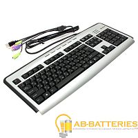 Клавиатура проводная A4Tech KLS-23MU классическая PS/2 1.6м мультимед.+USB+jack3.5mm (1/10)