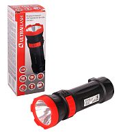 Фонарь туристический Ultraflash LED3849 4W 1LED от аккумулятора IPX4 прямая подзарядка черный (1/50/
