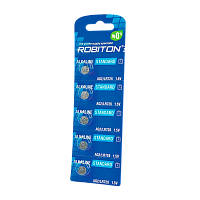 Батарейка Robiton STANDARD G2/LR726/LR59/396A/196 BL5 Alkaline 1.5V 0%Hg 