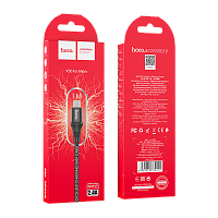 Кабель HOCO X50 USB (m)-microUSB (m) 1м 2.4A нейлон черный (1/31/310)