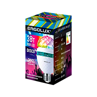 Диско-лампа Ergolux 3W E27 RGB (1/10/100)