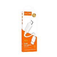 Кабель HOCO X73 USB (m)-microUSB (m) 1м 2.4A ПВХ белый (1/31/310)