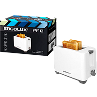 Тостер Ergolux ELX-ET02-C31 электрический двойной корпус белый серый (1/6)