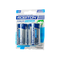 Батарейка ROBITON STANDARD LR20 BL2 (12/192)