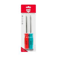 Набор отверток 2 шт, крестовые и шлицевые, PH2x100, SL6x100, CR-V, Smartbuy One Tools/60