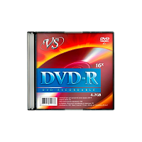 Диск DVD-R VS 4.7GB 16x 5шт. SlimCase (5/200) 