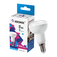 Лампа светодиодная Космос R50 E14 8W 4500К 230V рефлектор (1/10/80)