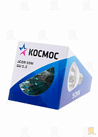 Лампа галогенная Космос JCDRC/С GU5.3 50W 230V прозрачная