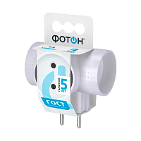 Разветвитель Фотон АМ 6-3Т 3р.Б/З 6A белый (1/20/120)