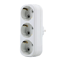 Разветвитель Makel 3р.С/З 16A белый 10033 (1/20)