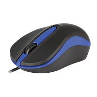 Мышь проводная Smartbuy 329 ONE классическая USB черный синий (1/100) 