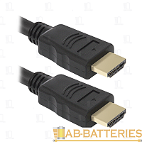 Кабель Defender HDMI-05 HDMI (m)-HDMI (m) 1.5м силикон ver.1.4 черный (1/20/200)