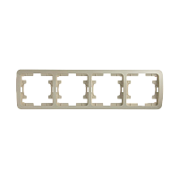 Рамка Makel Mimoza 4пост. кремовый 32039 (1/25)
