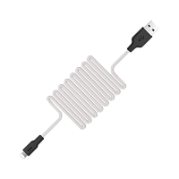 Кабель HOCO X21 USB (m)-Lightning (m) 1.0м 2.0A силикон белый (1/29/174)
