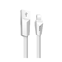 Кабель HOCO X4 USB (m)-Lightning (m) 1.2м 2.4A силикон белый (1/32/320)