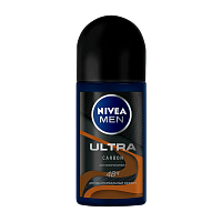 Дезодорант мужской Nivea Ultra Carbon роликовый 50мл (1/30)