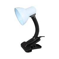 Светильник настольный Ultraflash UF-320P 60W 230V E27 прищепка белый (1/36)