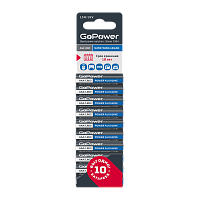 Батарейка GoPower LR03 AAA BL10 Щелочная 1.5V (10/60/360)