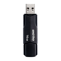 Флеш-накопитель Smartbuy Clue 16GB USB2.0 пластик черный