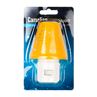 Ночник Camelion NL-192 "Светильник желтый" 3LED 0.5W 220V в розетку (1/24/96)