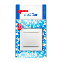 Выключатель Smartbuy "Венера" 1-клав.10A пластик белый