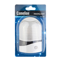 Ночник Camelion NL-249 "Ночник с фотосенсором" 220V в розетку белый (1/96)