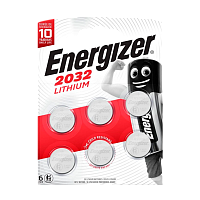 Батарейка Energizer CR2032 BL6 Lithium 3V (6/60/420) 