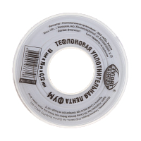 Тефлоновая уплотнительная лента (ФУМ), 19 мм x 15 м x 0,12 мм, 5 шт/уп, AVIORA PROFFI (1/100)