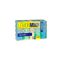 Губка для посуды Lemon Moon 96х64х30мм с профилированной поверхностью 5шт. (1/72)