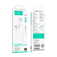 Наушники внутриканальные HOCO M109 с микр. белый (1/31/310)