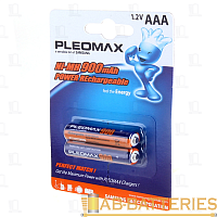Аккумулятор бытовой Pleomax HR03 AAA BL2 NI-MH 1000mAh (2/20/540/21600)