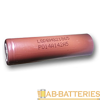 Аккумулятор Li-ion LG 18650 Б/УП 3000mAh б/з высокий ток (1/100/200) 