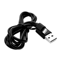Кабель Ergolux ELX-CDC03P-C02 USB (m)-Lightning (m) 1м 2.0A ПВХ черный пакет с подвесом (1/10/360)