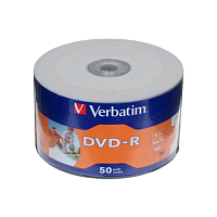 Диск DVD-R Verbatim DataLife 4.7GB 16x 50шт. Shrink 50 (50/200)