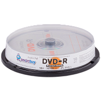 Диск DVD-R Smartbuy 4.7GB 16x 10шт. cake box (10/200) 