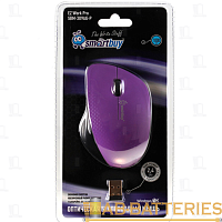 Мышь беспроводная Smartbuy 309AG классическая USB фиолетовый черный (1/40)