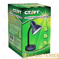 Светильник настольный Старт CT02 40W 220V E27 на основании 1.5м черный (1/30)