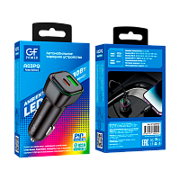 Автомобильное З/У GFPower A03PQ 1USB+1Type-C 30W RGB черный (1/37/148) 