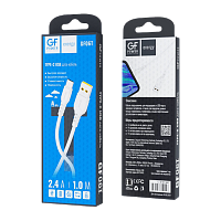 Кабель GFPower 06T USB (m)-Type-C (m) 1м 2.4A ПВХ белый (1/200/800)