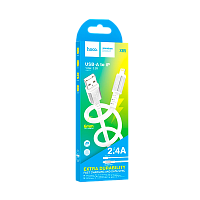 Кабель HOCO X85 USB (m)-Lightning (m) 1м 2.0A TPE белый (1/33/330)