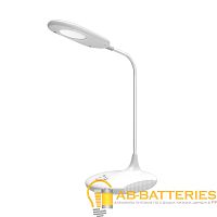 Светильник настольный Ultraflash UF-711 6W 220V 1LED на основании белый (1/40)
